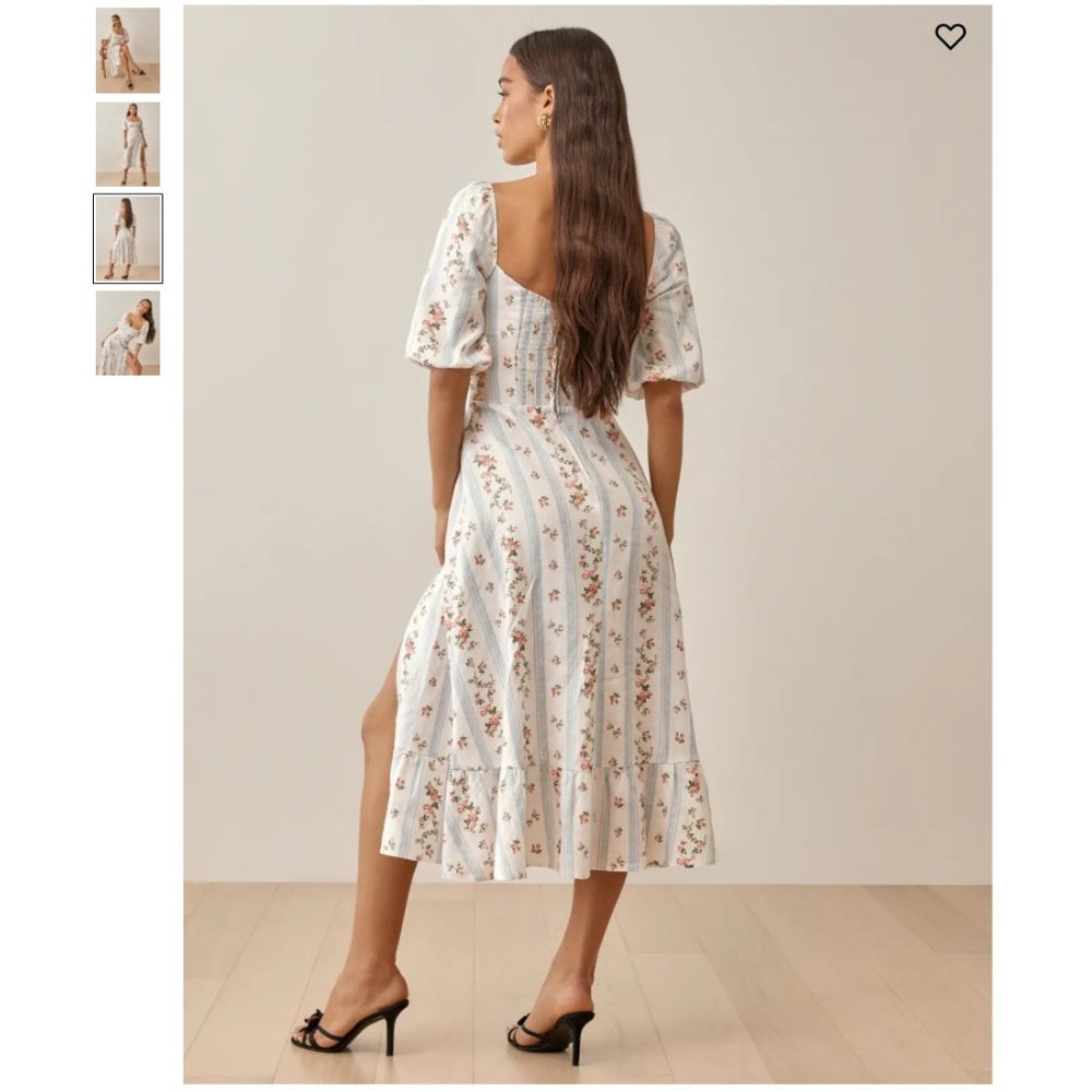 SalešReformation Belgium Linen Dress - Surrey - Picture 4 of 8